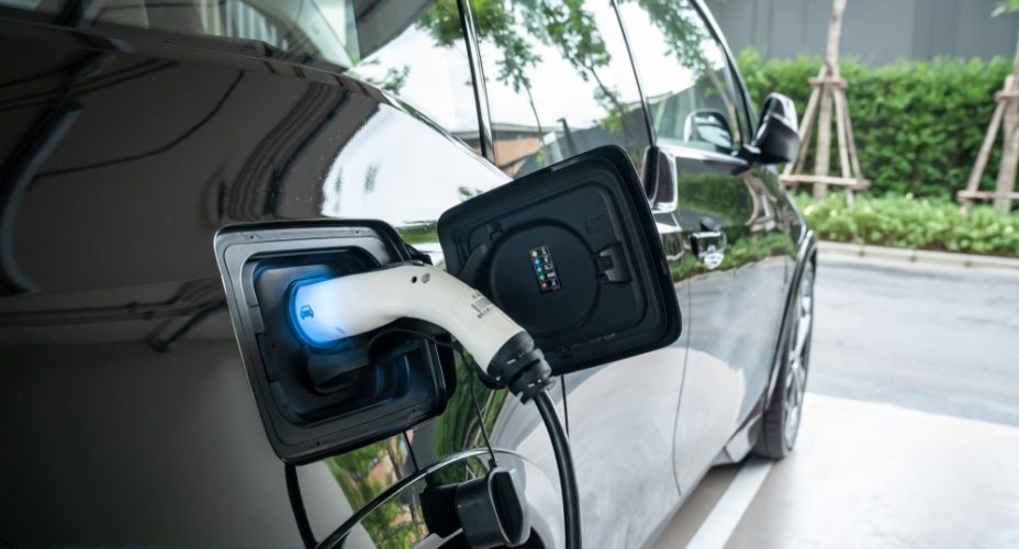 Ev,Car.,Electric,Car.,Charging,Station,With,The,Power,Cable